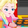 Baby Elsa Making Cookies