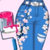 Design Your Cherry Blossom Jeans