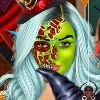Girls Halloween Face Art