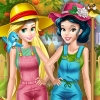 Princesses Working In The Garden